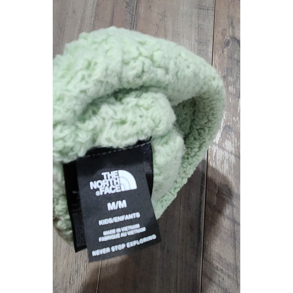 The North Face Suave Girls Sz M Misty Sage Green Fuzzy Headband Earband Warmer - Picture 2 of 3